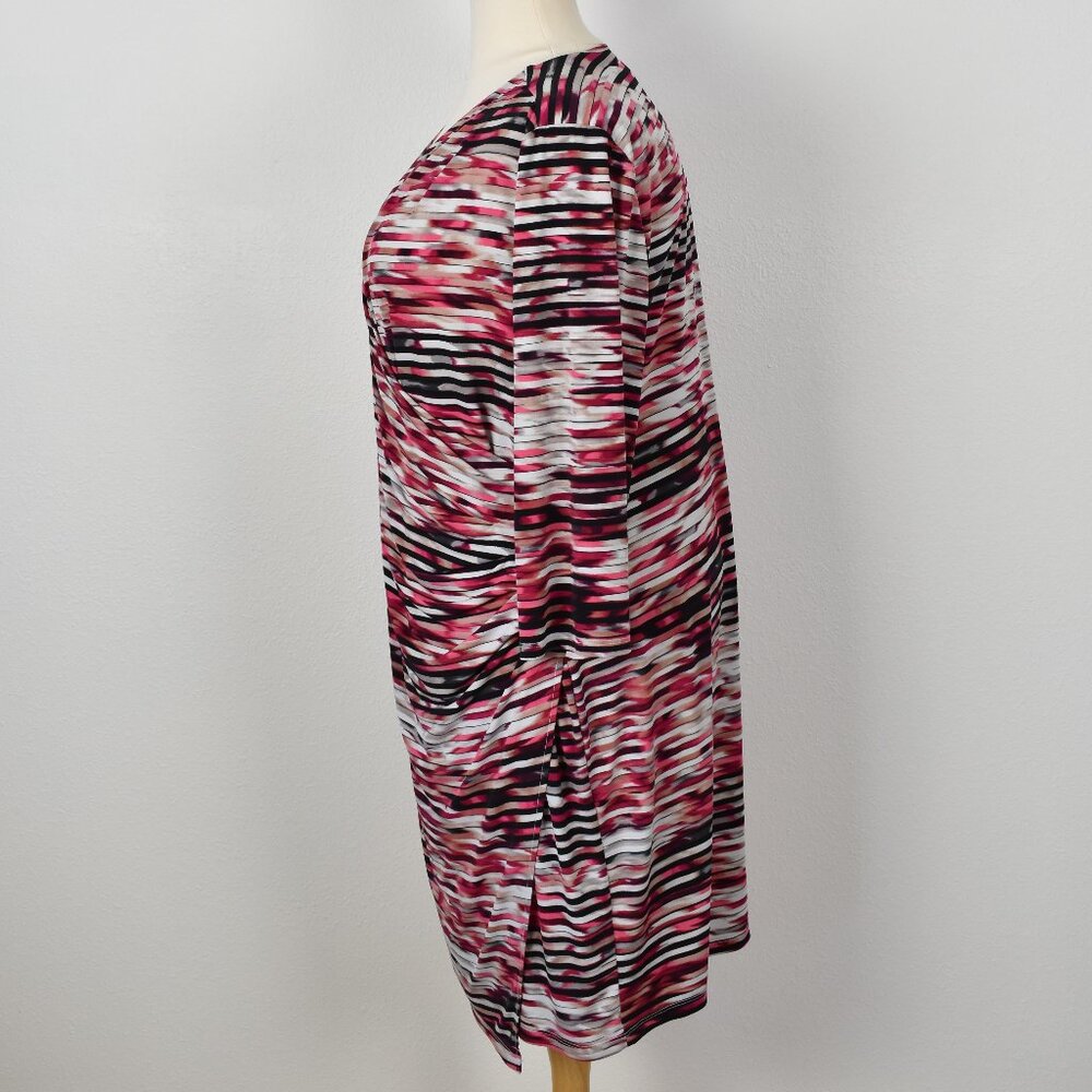 Calvin Klein Stripe Wrap Style Dress - 3x - Picture 4 of 8